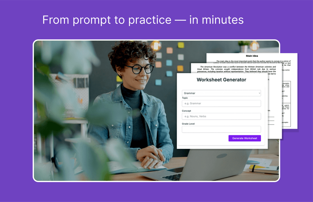 TEKS-aligned student practice and teacher dashboard preview
